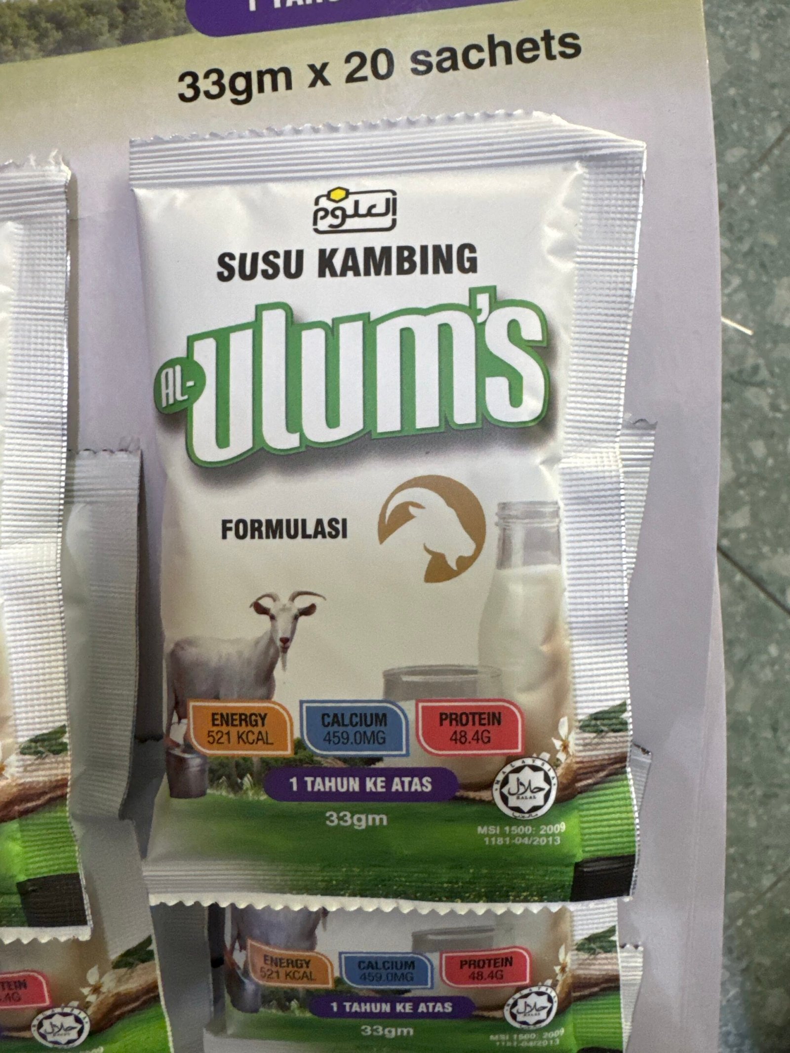 1PC SUSU KAMBING (1 X 33G)